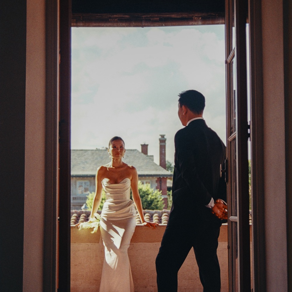 Elegant Katherine Tash White Wedding Dress